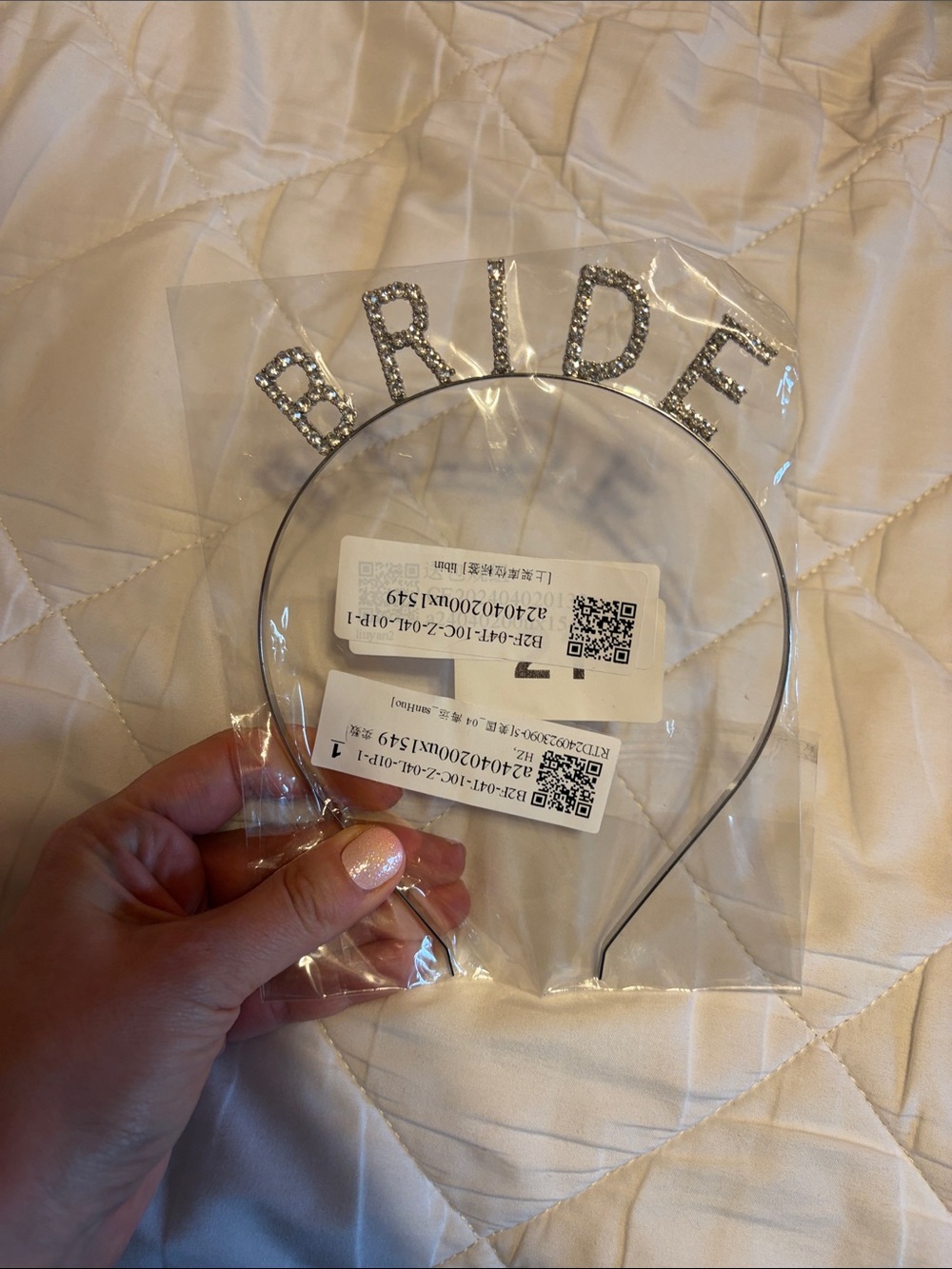 Amazon Bride Rhinestone Silver Headband